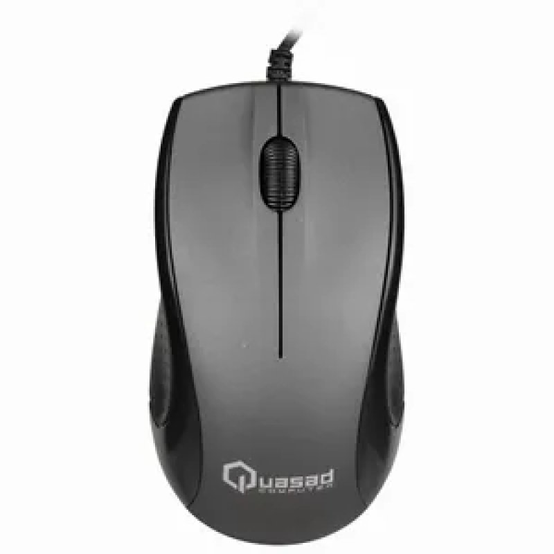 MOUSE QUASAD QM-703U ALAMBRICO GRAY