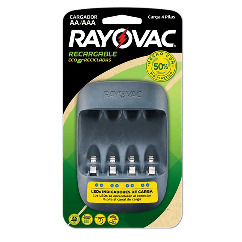 CARGADOR DE PILAS SOULTECH PARA 4 BATERIAS AAA