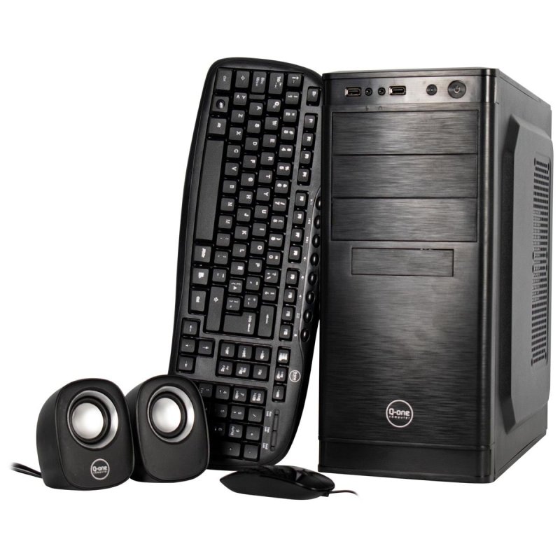 GABINETE QONE DE OFICINA CON PERIFERICOS Y FUENT DE PODER
