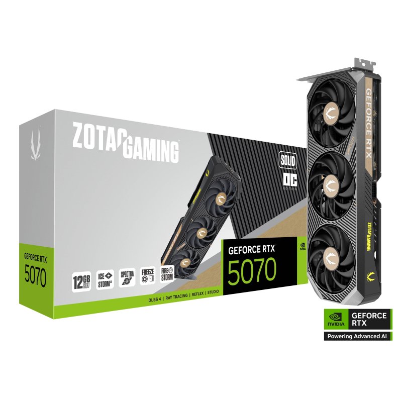 GPU ZOTAC RTX 5070 12GB 3FAN