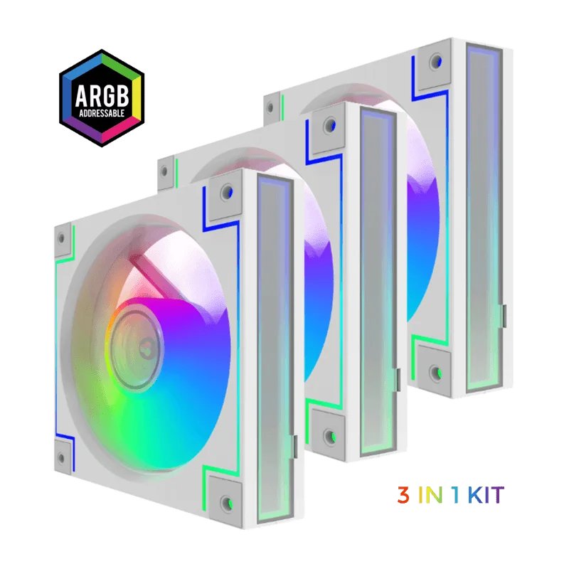 KIT FANS GAMEMAX RD 300 WHITE