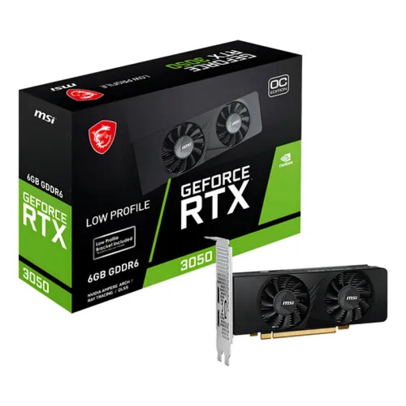 TARJETA DE VIDEO MSI LOW PROFILE RTX 3050 6GB