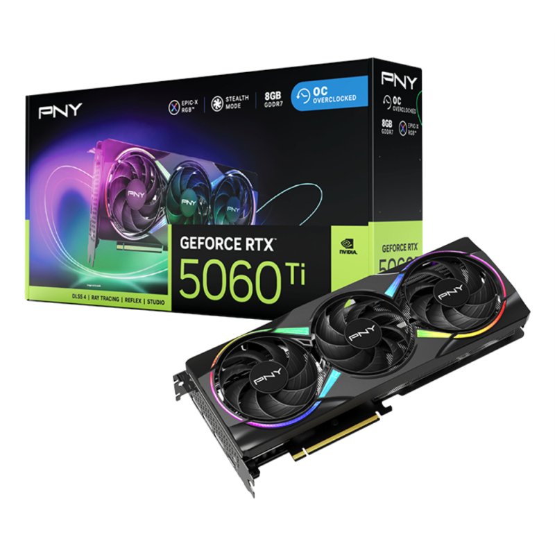 TARJETA GRAFICA PNY RTX 5060TI 8GB 3FAN